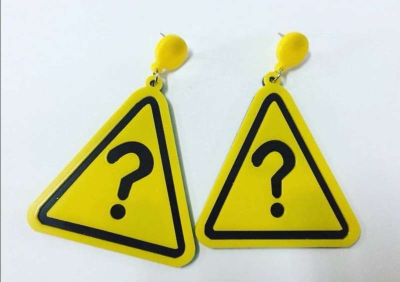 Handmade Perspex earrings