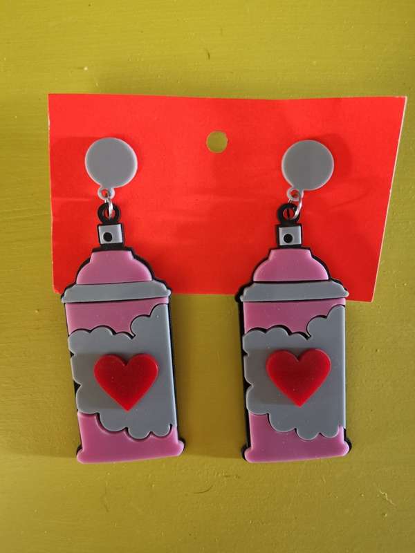 Handmade Perspex earrings