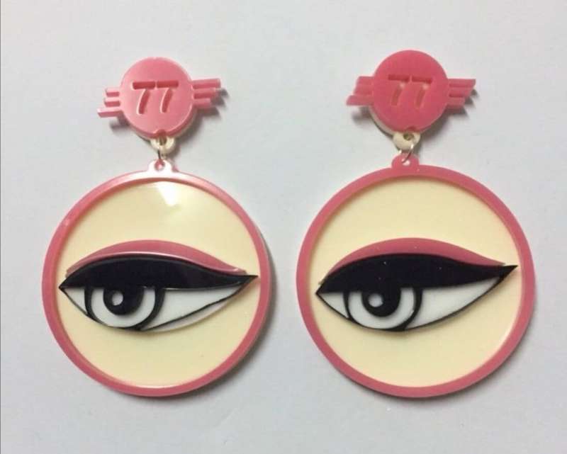 Handmade Perspex earrings