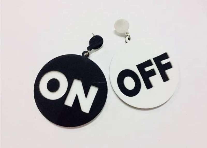 Handmade Perspex earrings