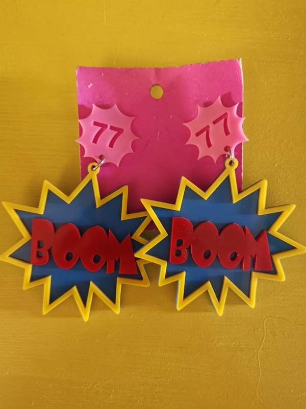 Handmade Perspex earrings
