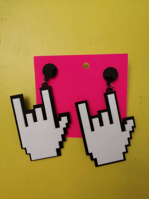 Handmade Perspex earrings