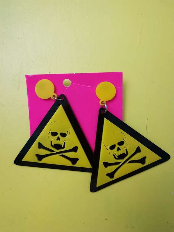 Handmade Perspex earrings