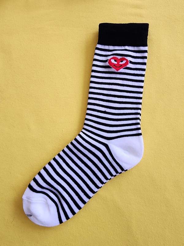 Heart White Socks