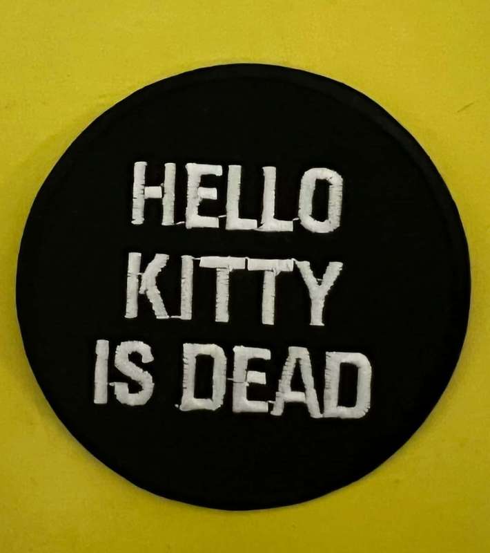 Hello Kitty is dead Iron on Patch