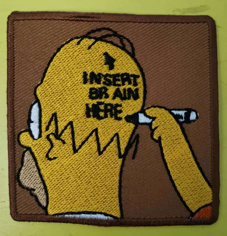 Insert Embroidered Iron on Patch