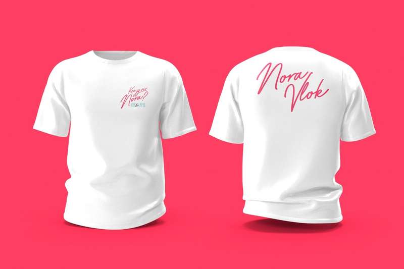 Ken jy vir Nora? Wit T-Shirt