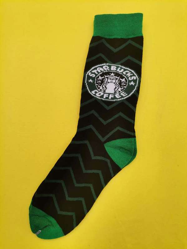 Star Bucks Black Socks