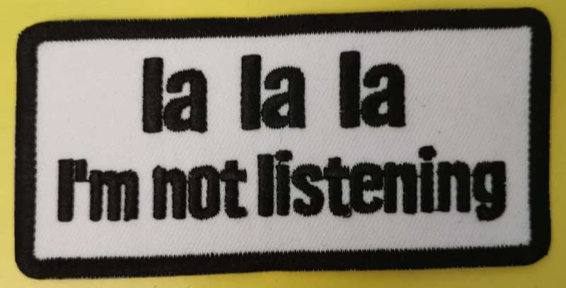 La La Embroidered Iron on Patch