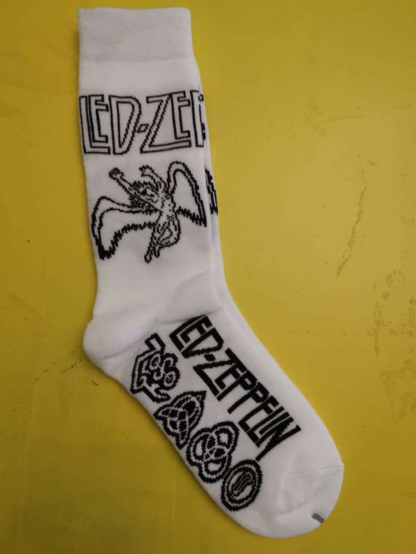 Led Zepplin White Socks