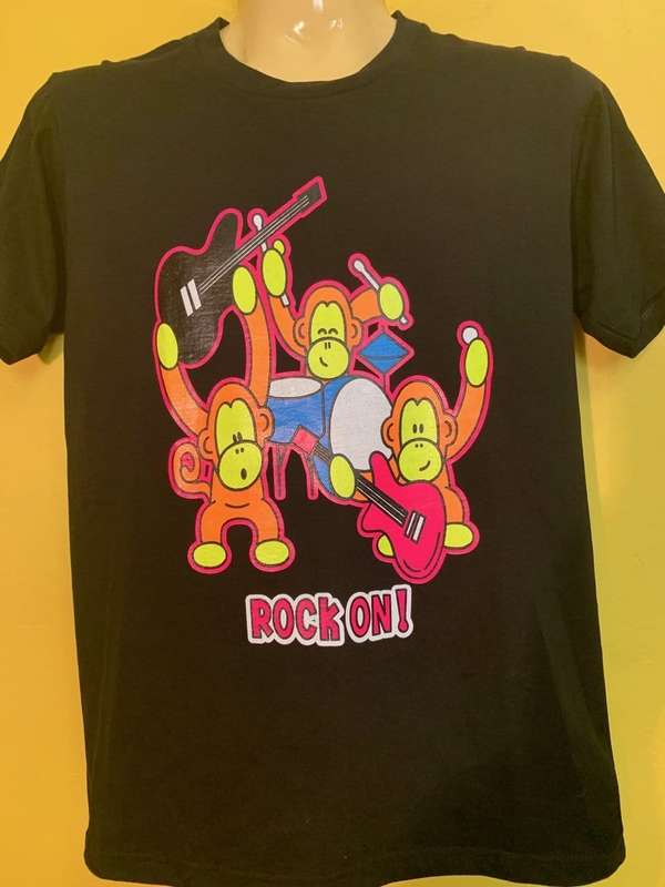 Lumo Monkey T-shirt Rock On!