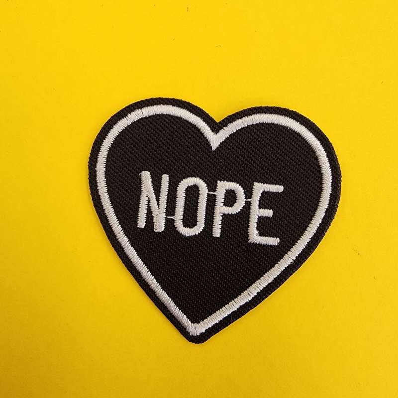 Nope Iron on Patch