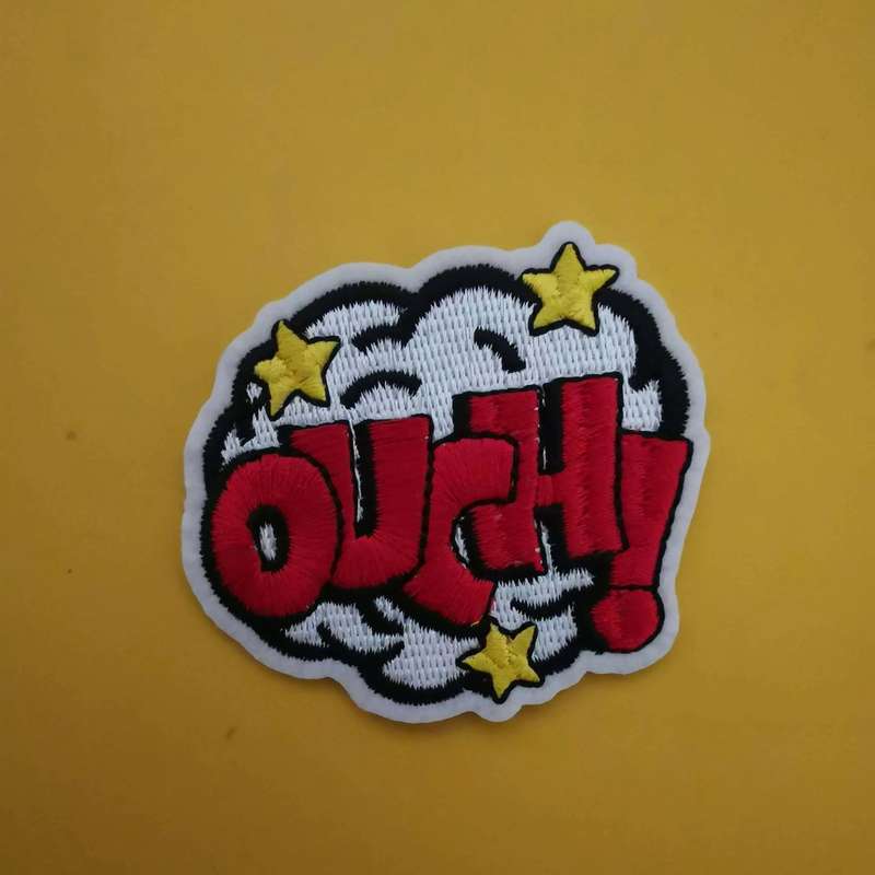 Ouch Iron on Patch