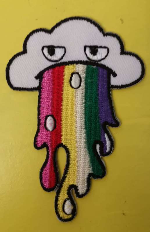 Rainbow 2 Embroidered Iron on Patch