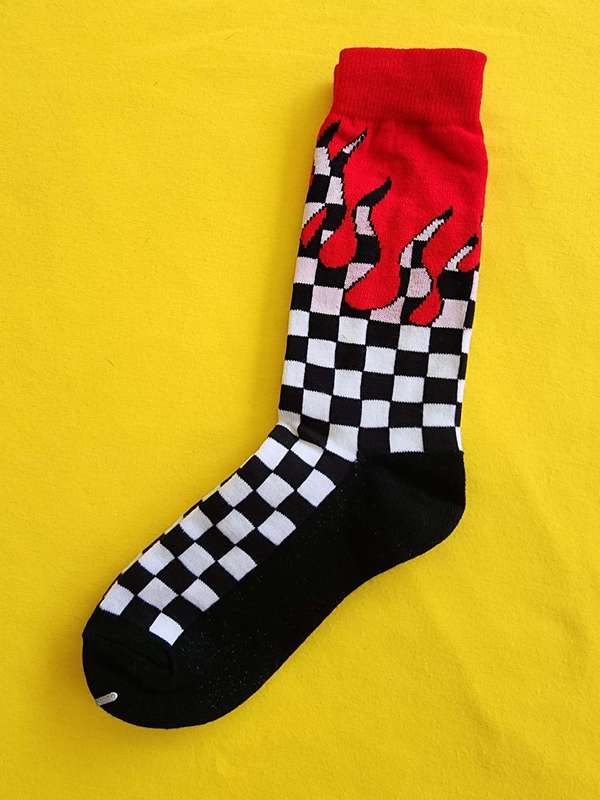 Red Flames Socks