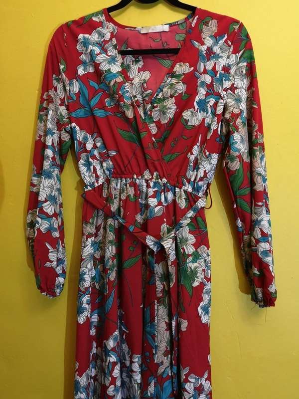 Red Flower Dress