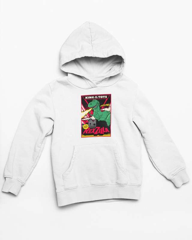Rexzilla White Hoodie