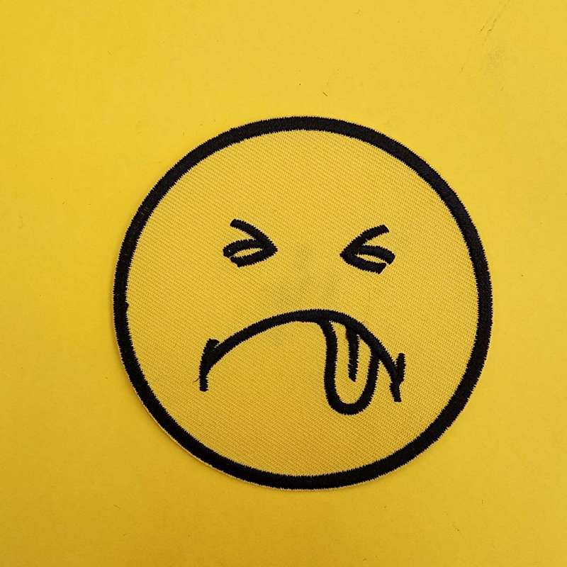 Sad face Iron on Patch