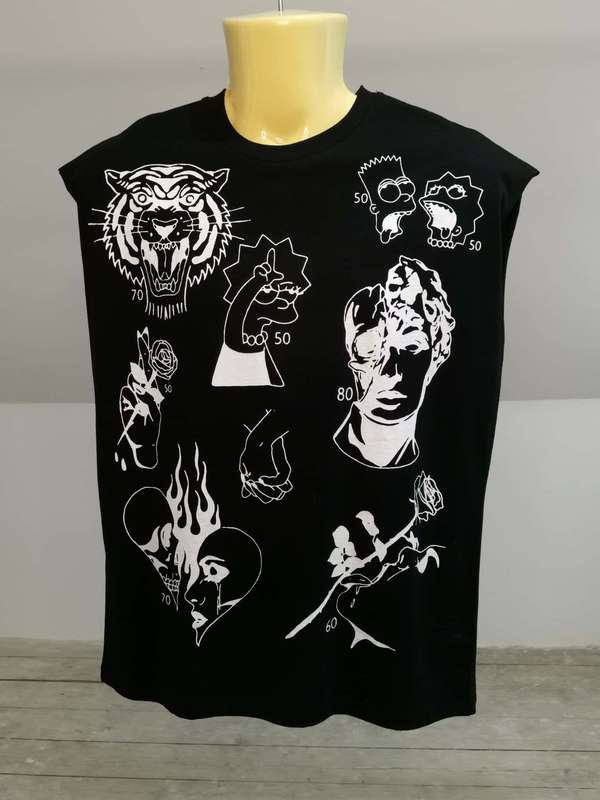 Simpson Doodle Cut-Off Tee