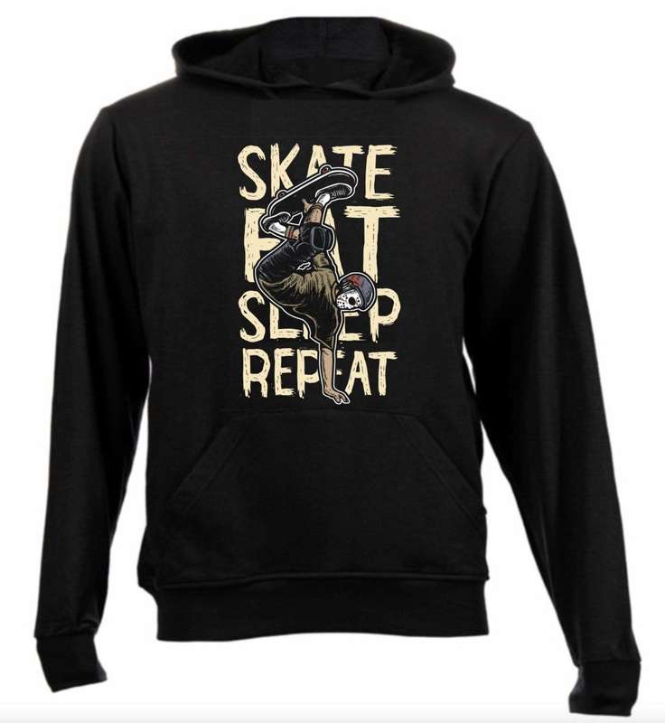 Skate eat sleep Hoodie