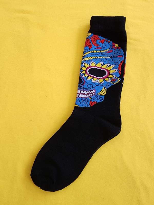 Skull Black Socks