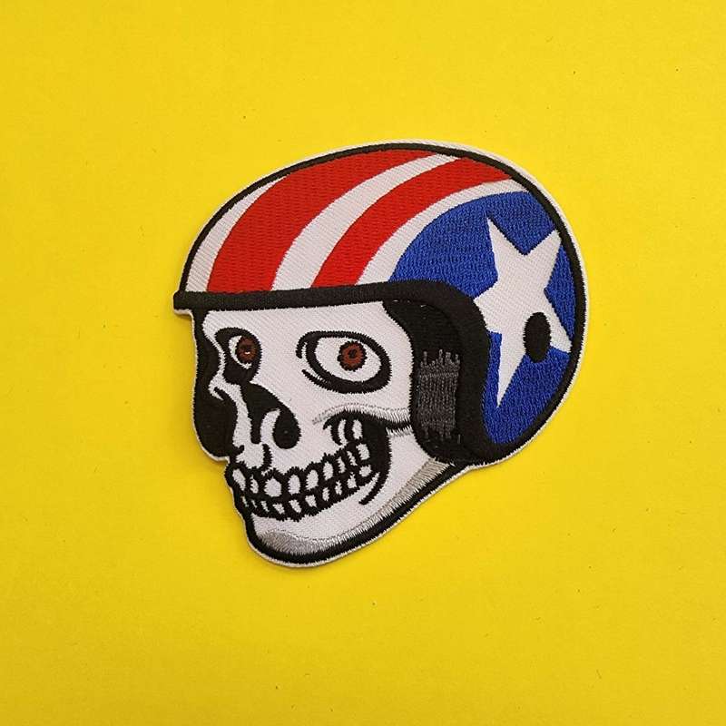 Skull Iron on Patch