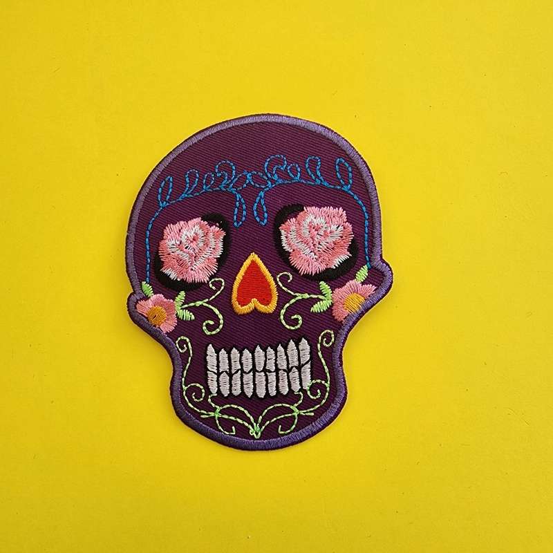 Skull Iron on Patch