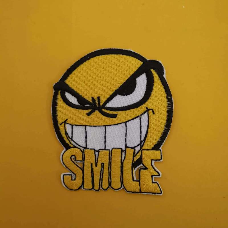 Smile smiley Iron on Patch