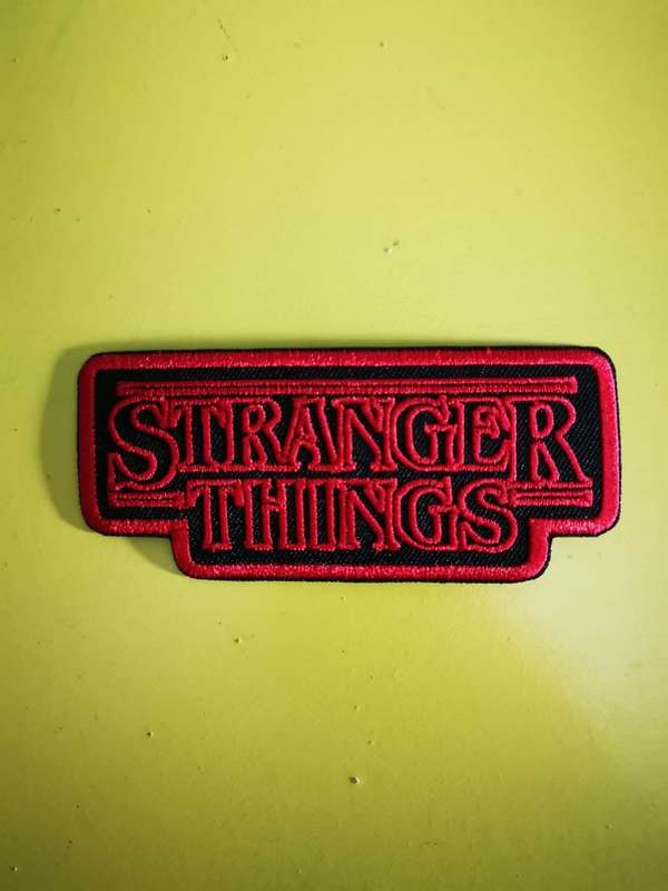 Stranger Things Black Embroidered Iron on Patch