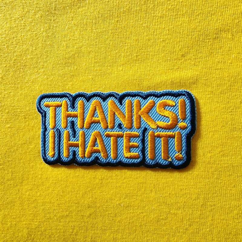 Thanks Iron on Patch