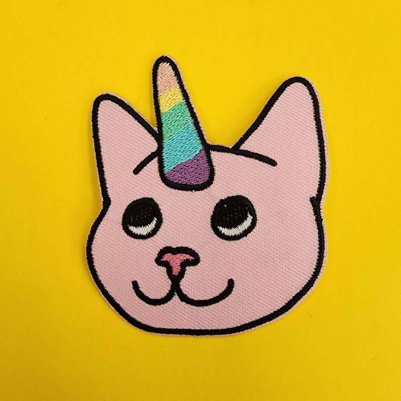 Unicorn Cat Iron on Patch