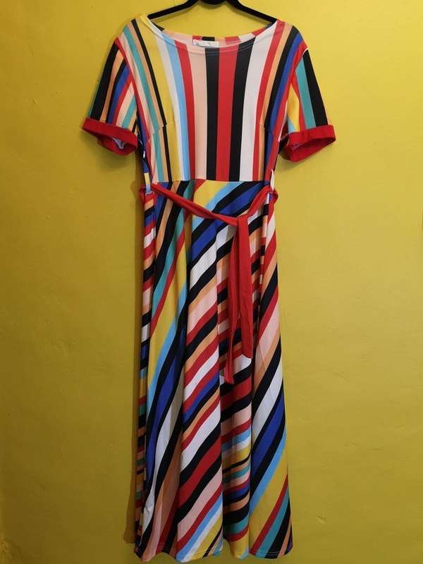 Various colour stripe Dress