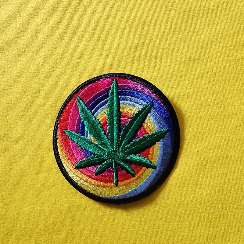 Weed Iron on Patch