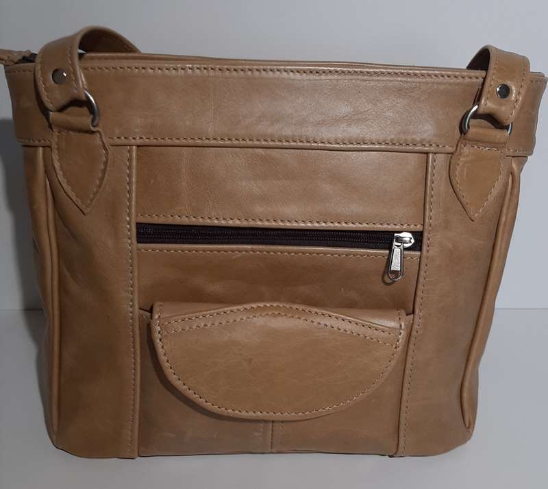 Leather tote organizer