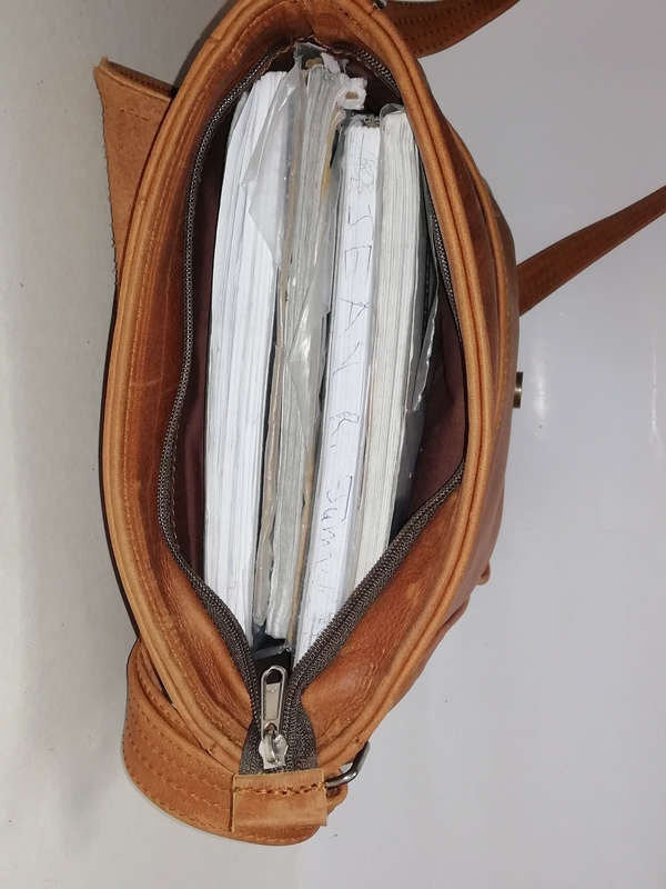2 in 1 A4 leather  Messenger/ Backpack