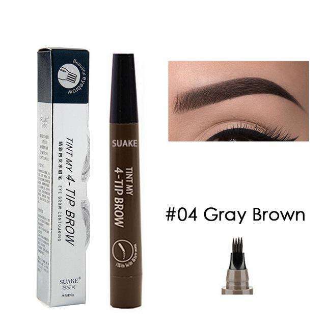 MICROBLANDING 4 TIP LIQUID EYEBROW PENCIL TINT - 4