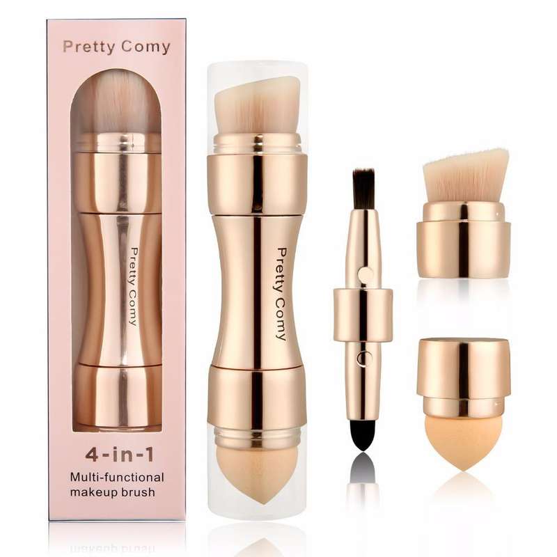 PRETTY COMY 4 IN 1 MAKEUP BRUSH SET
