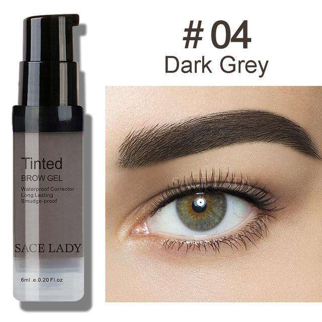 SACE LADY TINTED EYEBROW GEL LONG LASTING WATERPROOF BROW MAKEUP - 4 Dark Grey