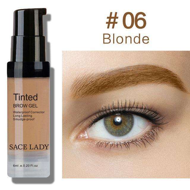 SACE LADY TINTED EYEBROW GEL LONG LASTING WATERPROOF BROW MAKEUP - 6 Blonde