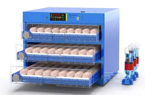 300 EGG AUTOMATIC ROLLER INCUBATOR DUAL VOLTAGE - BLUE