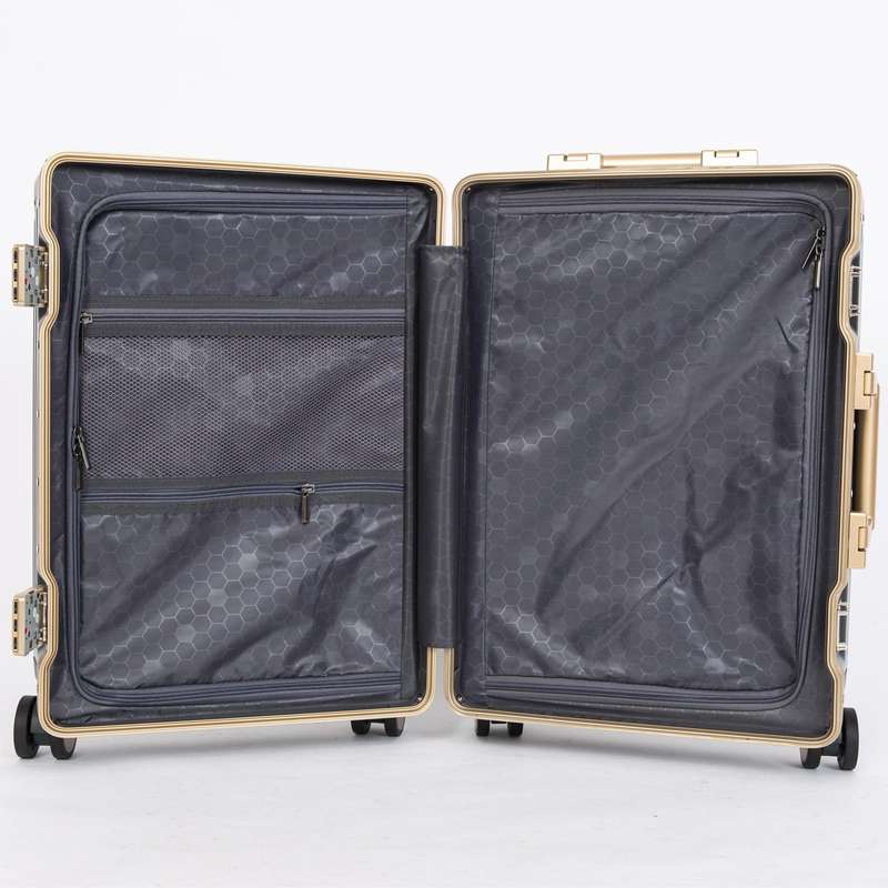Classic Aluminum Frame Travel Suitcase - 22 inch + 26 inch