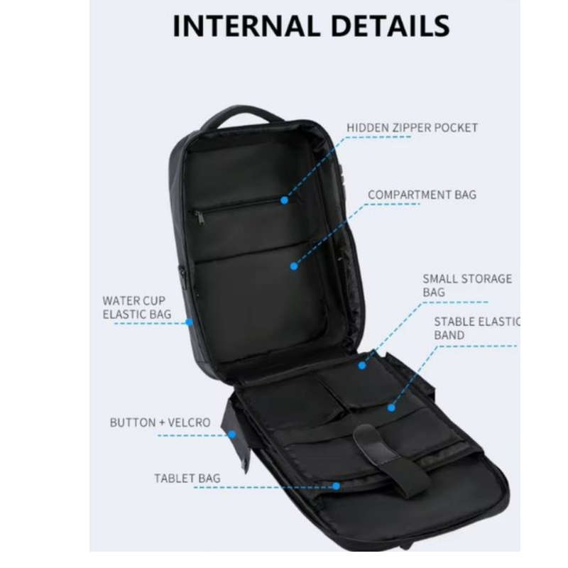 Hard Shell Large Capacity Business Travel Backpack