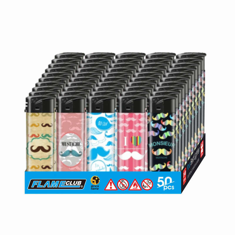 N2 Electronic Refillable Adjustable Designed Lighter - Pack (50's)