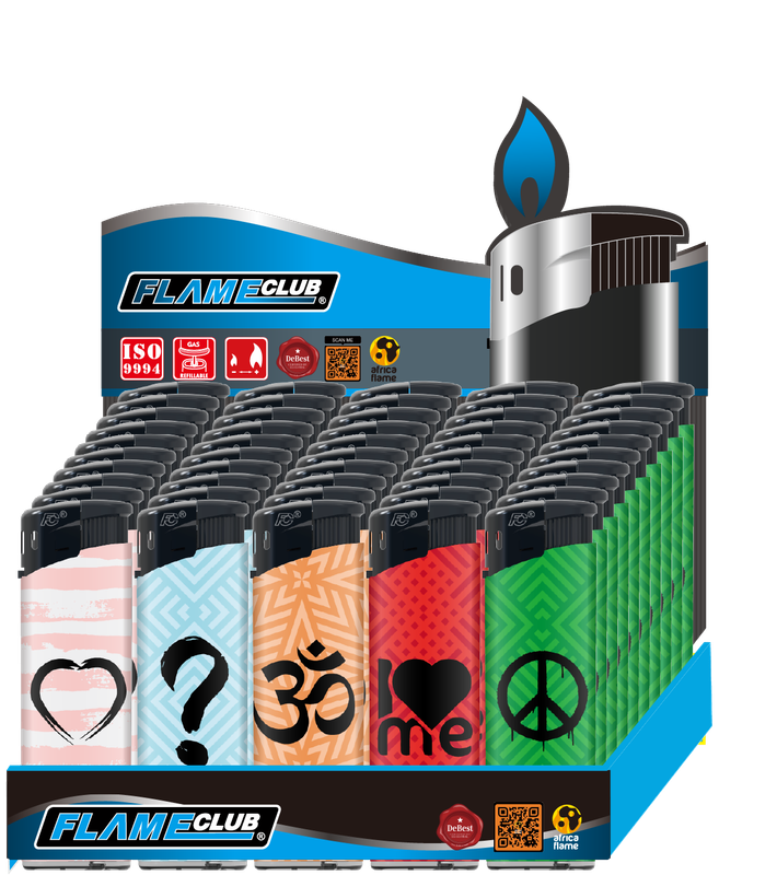N2 Electronic Refillable Adjustable Designed Lighter - Pack (50's)