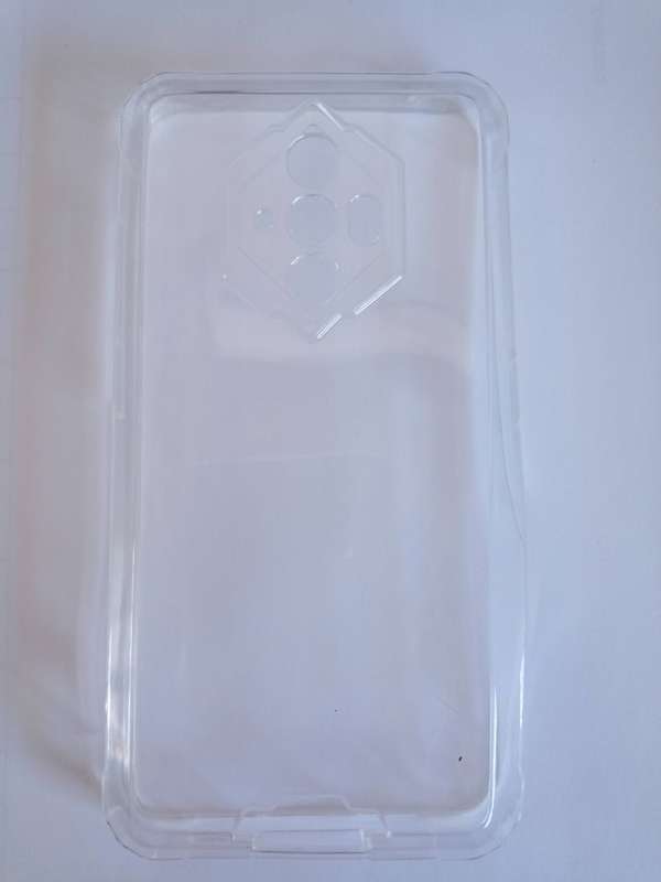 Blackview Back Cover Pouch- Matt Black & Clear