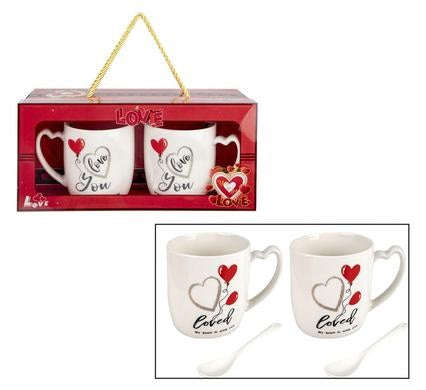 2 Piece Occasional Mug Gift Set Valentines Day, Birthday, Christmas Gifts