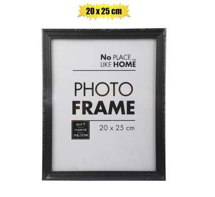 Black Plastic Picture Frame 20x25cm