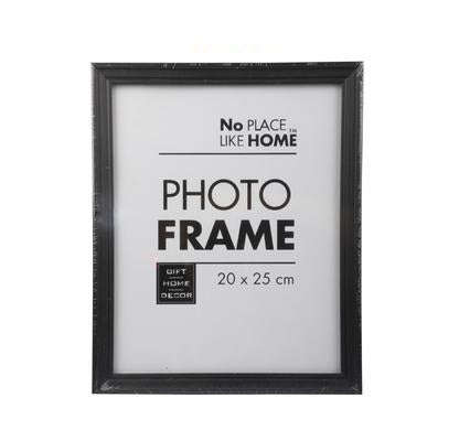 Black Plastic Picture Frame 20x25cm