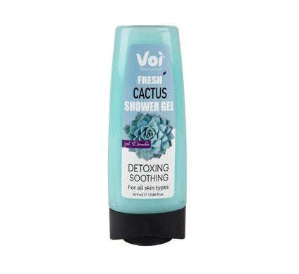 Voi Cactus Shower Gel 410ml Moisturizing, Detoxing & Soothing, Gentle Formula For All Skin Types