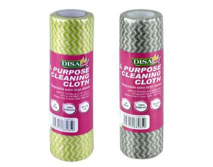 Disa Cleaning Cloth Roll 30pc 50x22cm BLUE/PINK